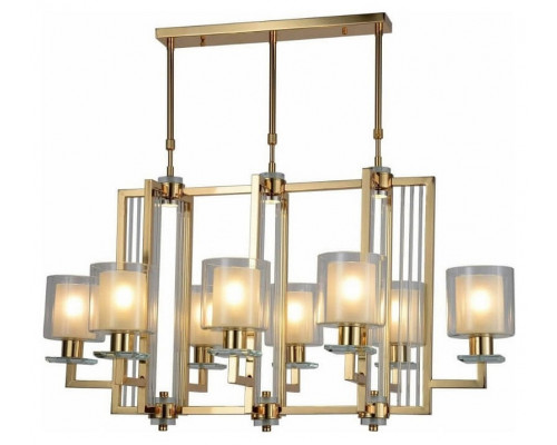 Люстра на штанге LUMINA DECO Manhattan LDP 8012-8 PR F.GD