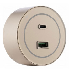 Розетка USB и type C на треке Arte Milano Am-track-sockets-39 399732TS/USB-Type-C Gold