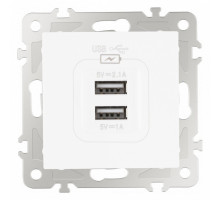 Розетка USB, без рамки Arte Milano am-206 206.46-1.white