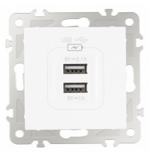 Розетка USB, без рамки Arte Milano am-206 206.46-1.white