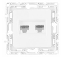 Розетка Ethernet RJ-45 без рамки Arte Milano am-217 217.45-2.white