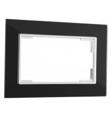 Рамка для двойной розетки Arte Milano am-503.02 503.02-double.black