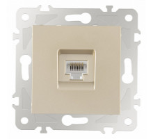 Розетка Ethernet RJ-45 без рамки Arte Milano am-203 203.45-1.shampan