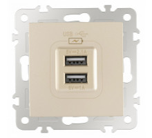 Розетка USB, без рамки Arte Milano am-206 206.46-1.shampan