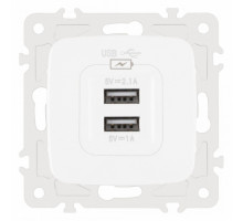 Розетка USB, без рамки Arte Milano am-205 205.46-1.white