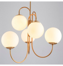 Люстра на штанге Imperiumloft Gooseneck Pelle Chandelier 40.2347