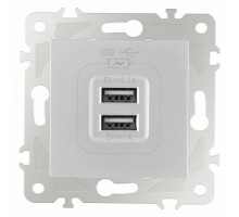 Розетка USB, без рамки Arte Milano am-203 203.46-1.silver