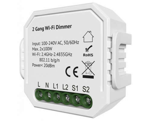 Контроллер-диммер Wi-Fi для смартфонов и планшетов Denkirs Relay RL1004-DM/1