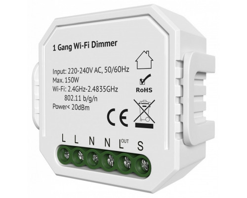 Контроллер-диммер Wi-Fi для смартфонов и планшетов Denkirs Relay RL1003-DM/1