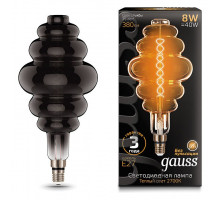 Лампа светодиодная Gauss LED Vintage Filament Flexible E27 8Вт 2700K 159802008