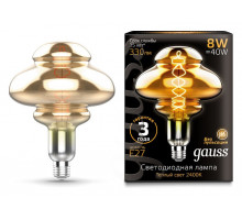 Лампа светодиодная Gauss LOFT Led Vintage Filament Flexible E27 8Вт 2400K 162802008