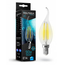 Лампа светодиодная Voltega Candle wind 9W Graphene E14 7Вт 4000K 7133