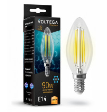 Лампа светодиодная Voltega Candle 9W Graphene E14 7Вт 2800K 7134