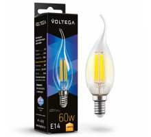 Лампа светодиодная Voltega Candle wind 6W E14 6Вт 3000K 7209