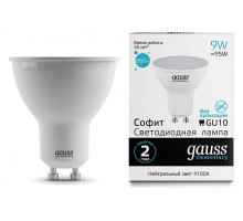 Лампа светодиодная Gauss Led Elementary MR16 GU10 9Вт 4100K 13629