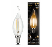 Лампа светодиодная Gauss LED Filament E14 5Вт 2700K 104801105