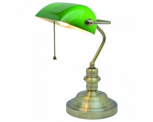 Настольная лампа офисная Arte Lamp Banker A2492LT-1AB