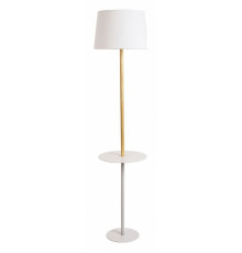 Торшер с полкой Arte Lamp Connor A2102PN-1WH